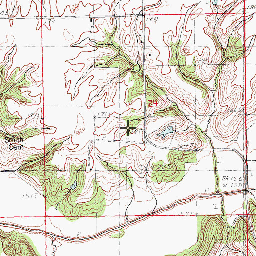 Topographic Map of Grace Chapel (historical), IL