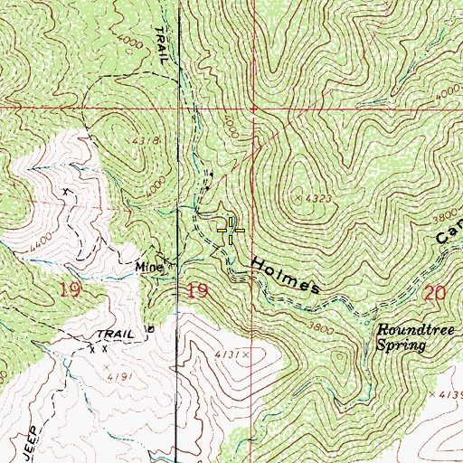 Topographic Map of Renner Spring, AZ
