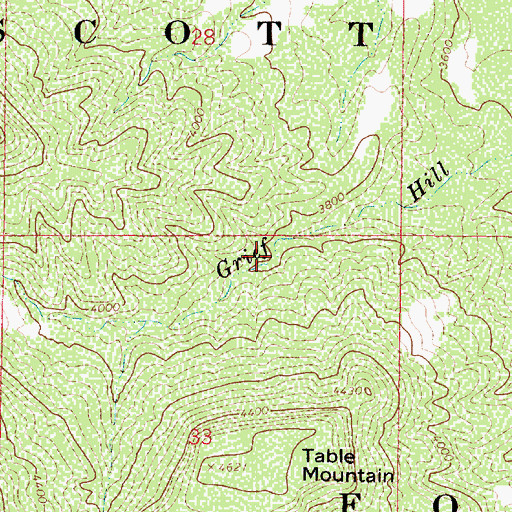 Topographic Map of Corief Hill Water Tank, AZ
