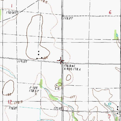 Topographic Map of Harmon Chapel, IL