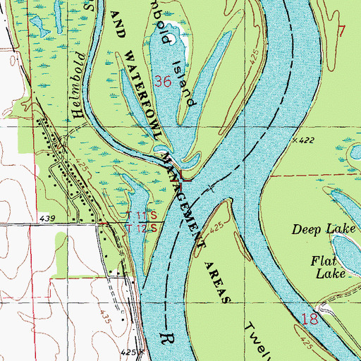 Topographic Map of Helmbold Slough, IL