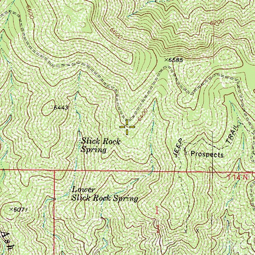 Topographic Map of Trick Tank, AZ