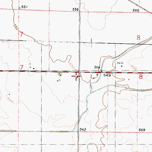 Topographic Map of Home School (historical), IL