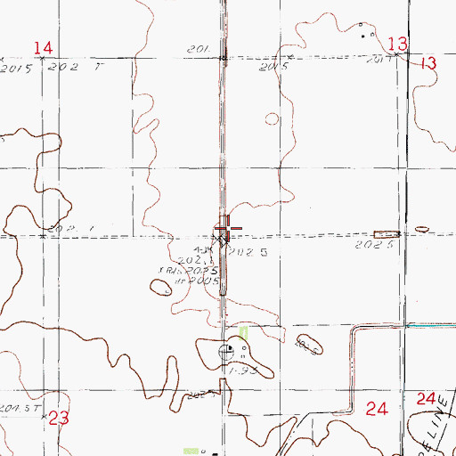 Topographic Map of Hubly School (historical), IL