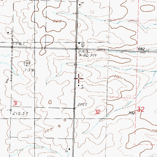 Topographic Map of Kaifer School (historical), IL