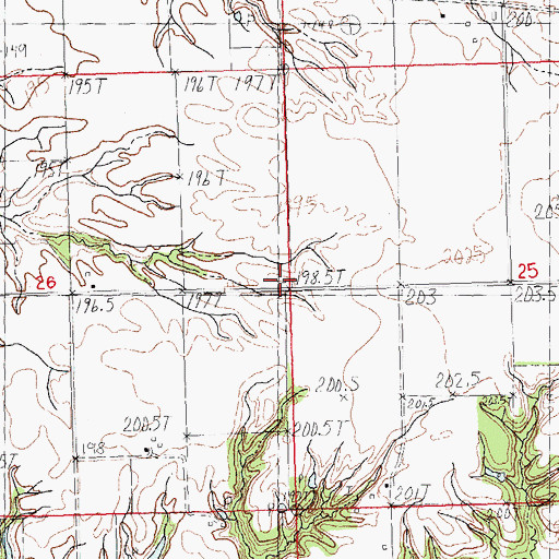 Topographic Map of Kellar School (historical), IL