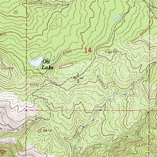 Topographic Map of Winter Cabin Trail, AZ