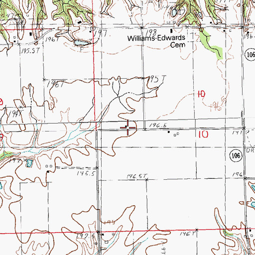 Topographic Map of Liberty School (historical), IL