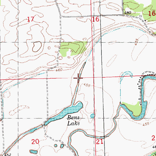 Topographic Map of Wily Wake, IL