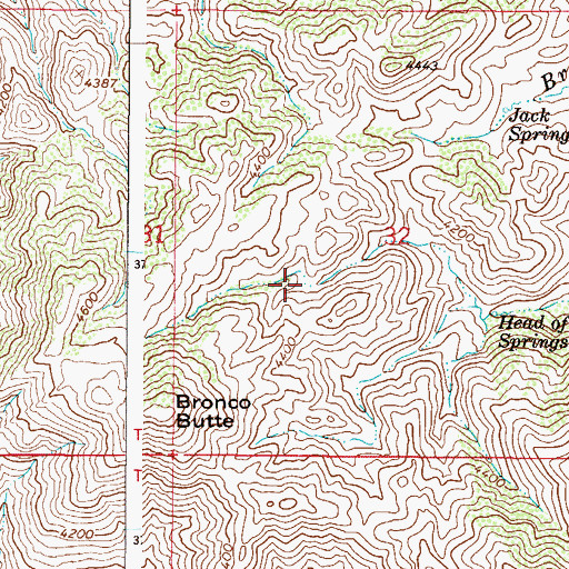 Topographic Map of North Bronco Spring, AZ