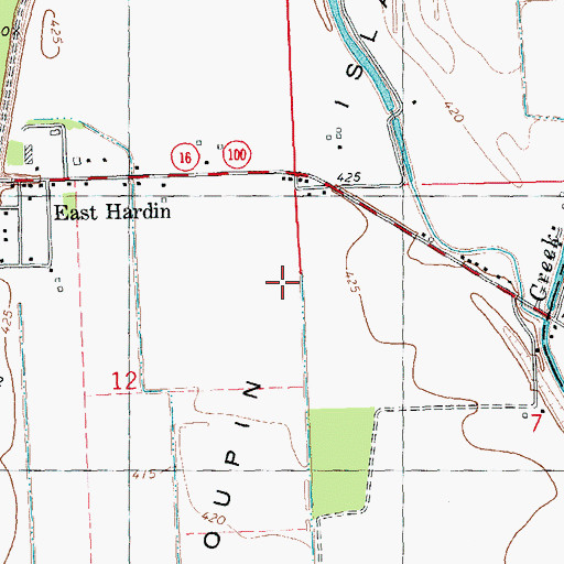 Topographic Map of Macoupin Island, IL
