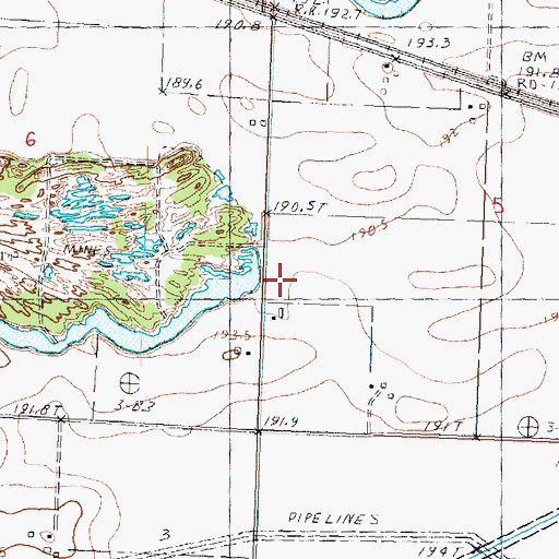Topographic Map of McLaughlin School (historical), IL
