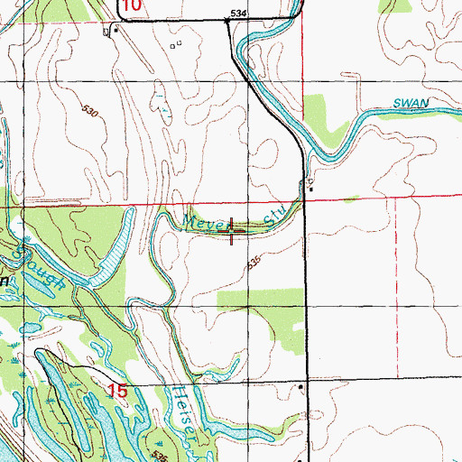 Topographic Map of Meyer Slough, IL