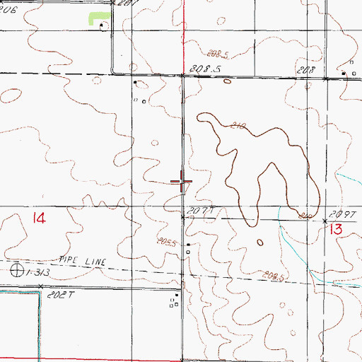 Topographic Map of Morning Star School (historical), IL