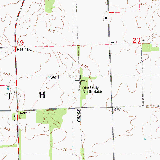 Topographic Map of Moscow Farm, IL