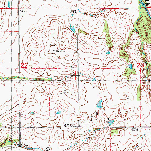 Topographic Map of Mount Hebron Church (historical), IL