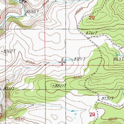Topographic Map of East Fork Springs Number Four, AZ
