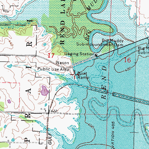 Topographic Map of Nason Public Use Area, IL