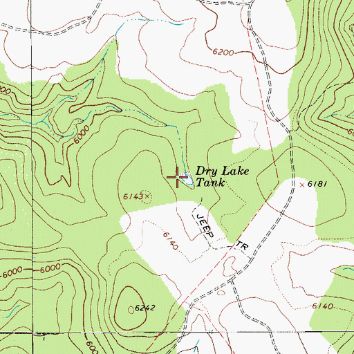 Topographic Map of Dry Lake Tank, AZ