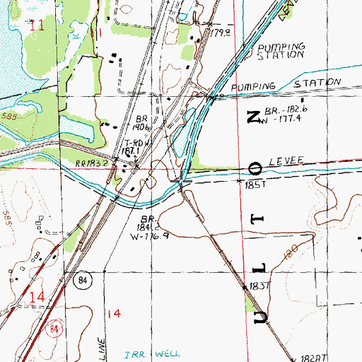 Topographic Map of Otter Creek, IL