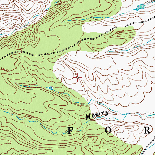 Topographic Map of Earthen Pond, AZ