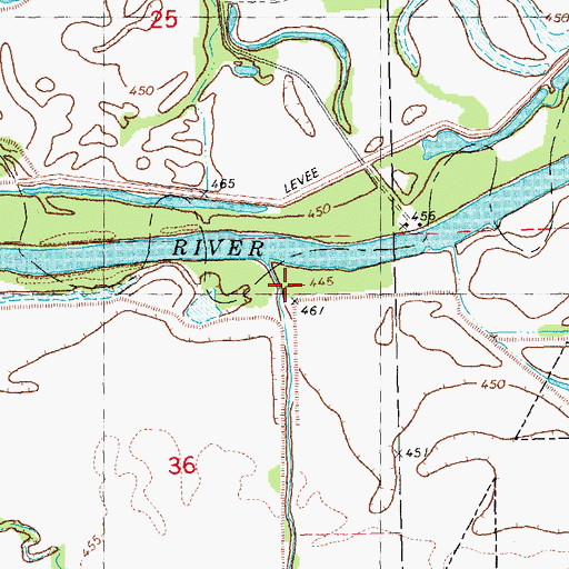 Topographic Map of Panther Creek, IL