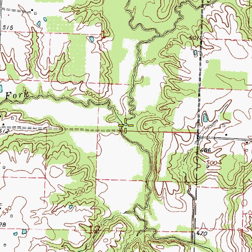 Topographic Map of Panther Fork, IL