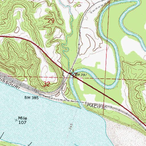 Topographic Map of Patten Branch, IL