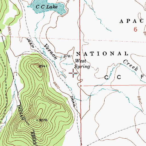 Topographic Map of CC Tank Number Three, AZ