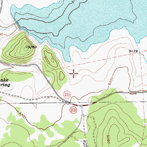 Topographic Map of Sunrise Park, AZ