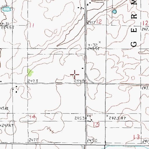 Topographic Map of Phillips School (historical), IL