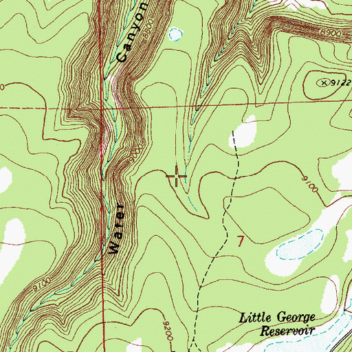 Topographic Map of Number Four Tank, AZ