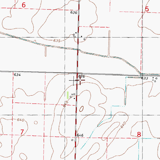 Topographic Map of Prairie School, IL
