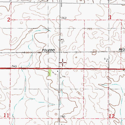 Topographic Map of Prairie Valley School (historical), IL