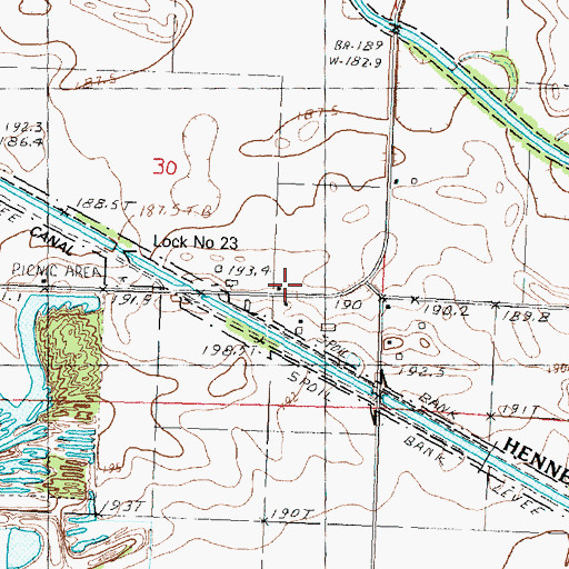 Topographic Map of Pritchard School (historical), IL