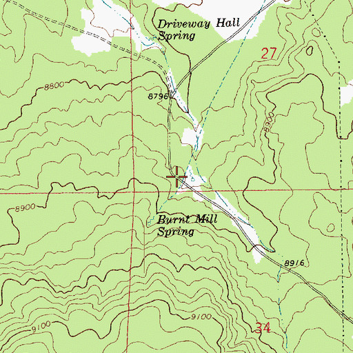 Topographic Map of Pipeline Spring, AZ