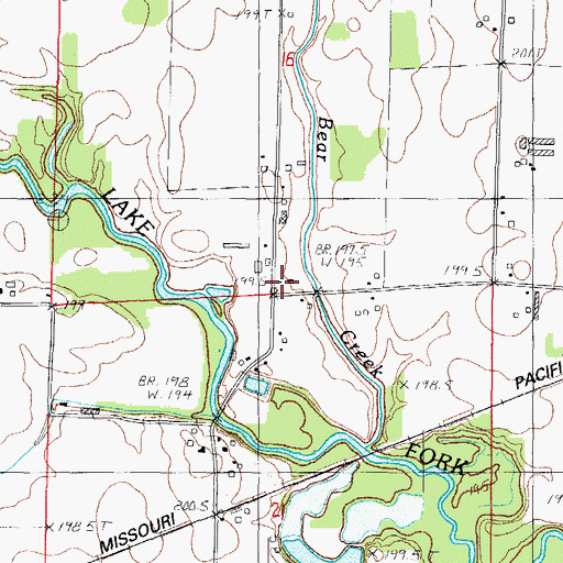 Topographic Map of Reeder School (historical), IL