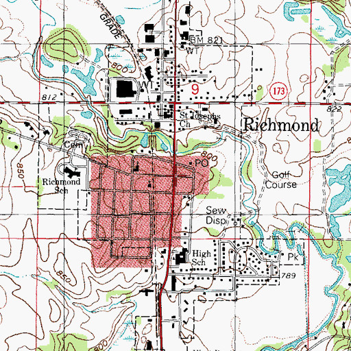 Richmond Illinois Map | Time Zones Map