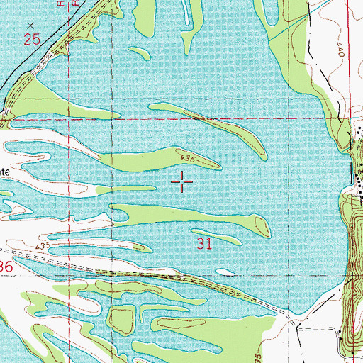Topographic Map of Round Lake, IL
