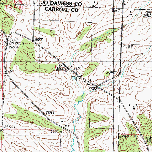 Topographic Map of Sage School (historical), IL
