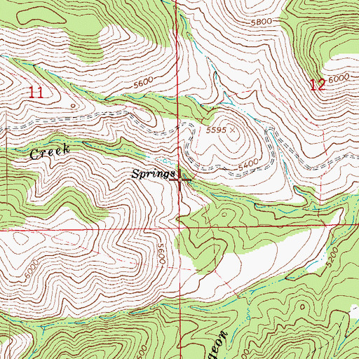 Topographic Map of Lower Juan Miller Springs, AZ