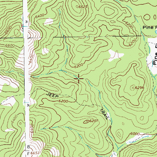 Topographic Map of Flat Spring, AZ
