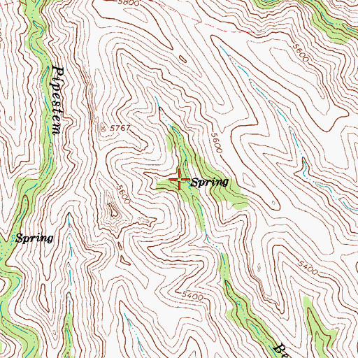 Topographic Map of Bear Paw Spring, AZ