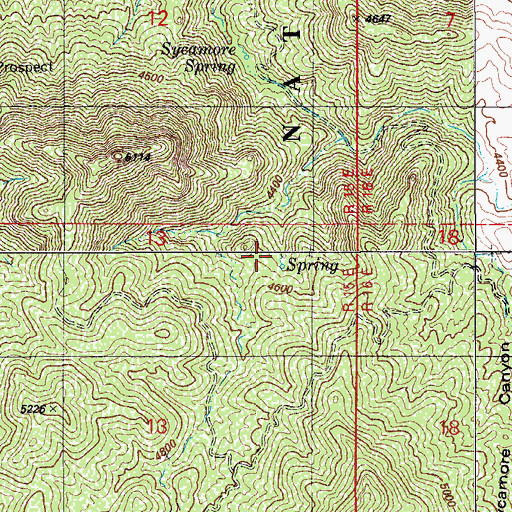 Topographic Map of Casita Spring, AZ