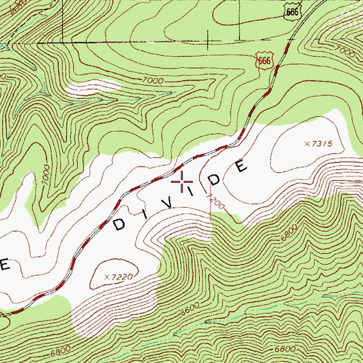 Topographic Map of Divide Tanks Number One, AZ
