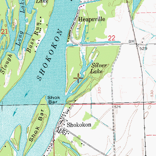 Topographic Map of Silver Lake, IL