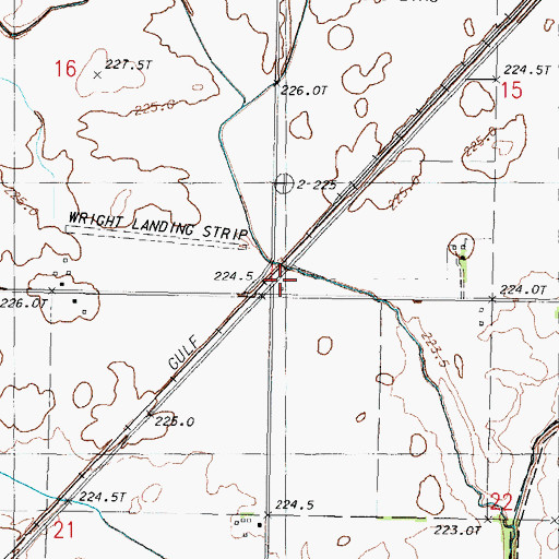 Topographic Map of Skeel School (historical), IL