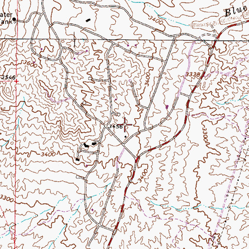 Topographic Map of Tonto Hills Subdivision, AZ
