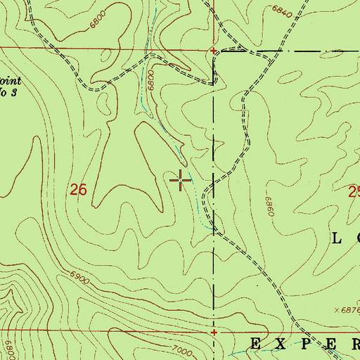 Topographic Map of M Diamond Tank, AZ