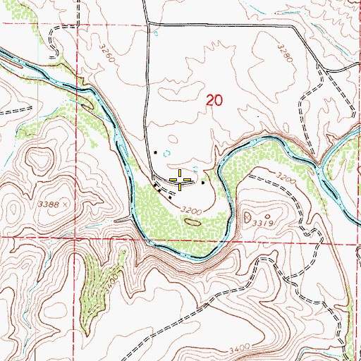 Topographic Map of Bignotti, AZ